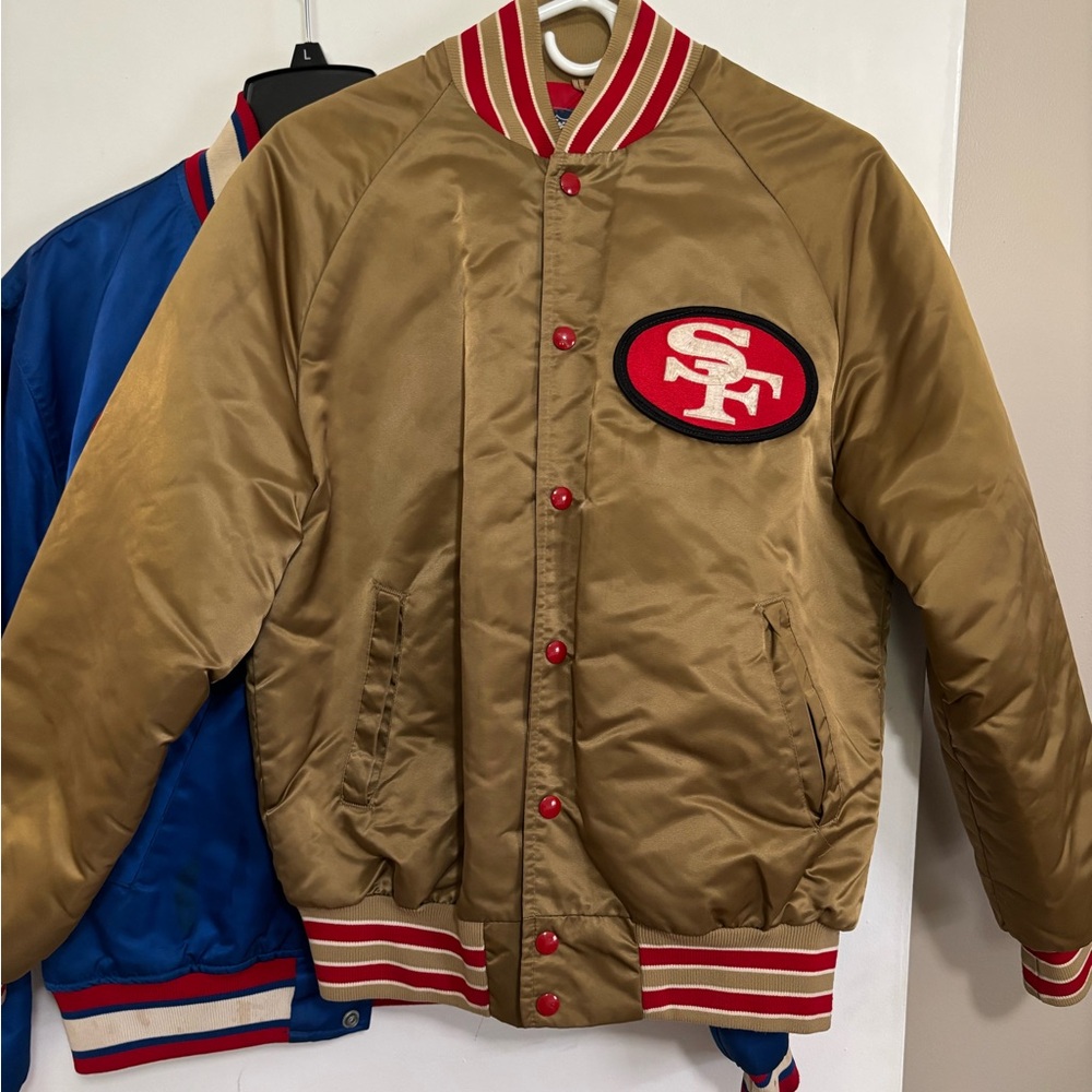 EUC VINTAGE 49ers STAHL-URBAN SATIN BOMBER